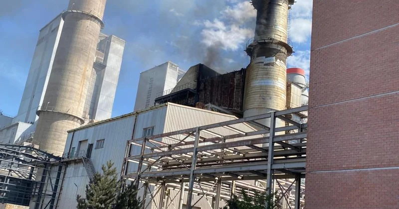 Sivas ta termik santralde yangın