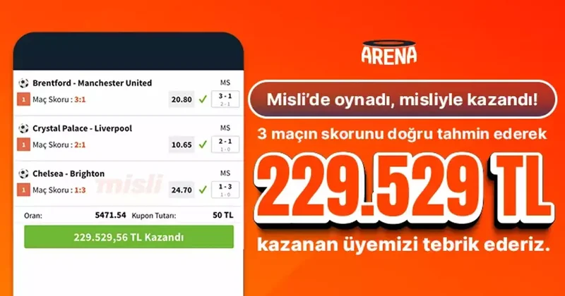Premier Lig’in Skorlarını Bildi 229.529,56 TL kazandı! İddaa Spor Haberleri