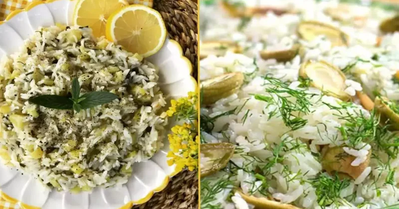 Çağlayı bir de pilavda deneyin! Baharın müjdecisi çağlalı ve taze otlu pilav