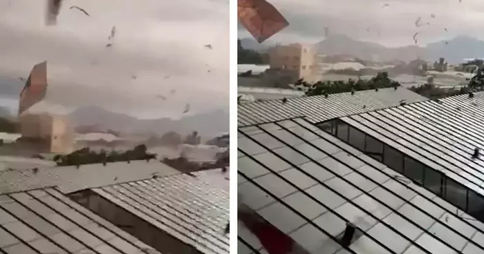 Antalya da hortum hayatı felç etti: Evlerin çatısı uçtu, yollar kapandı, seralar zarar gördü