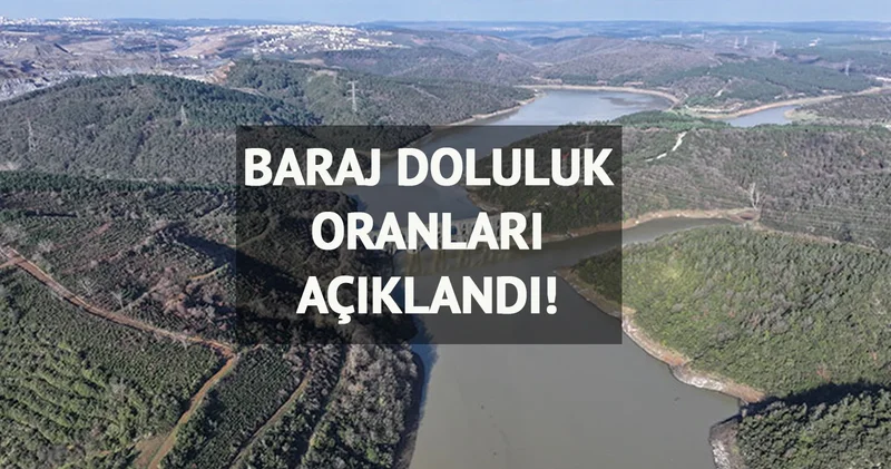 Baraj doluluk oranları belli oldu! İşte 30 Mayıs 2025 İstanbul İSKİ baraj doluluk oranları