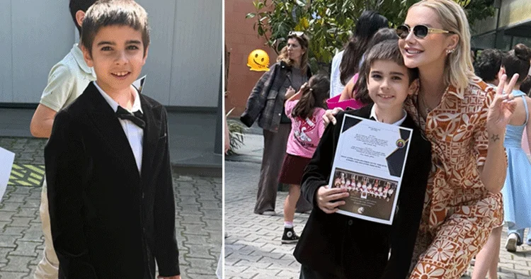 Ece Erken’in büyük gururu! ‘Artık ortaokulluyuz’