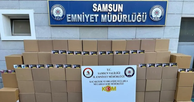Samsun da 2 milyon 260 bin kaçak makaron ele geçirildi Güncel haberler