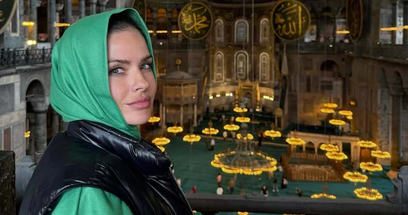 China Suárez, Ayasofya Camii nden paylaşımda bulundu Magazin haberleri
