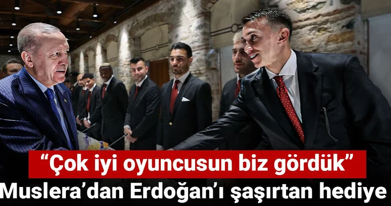 Muslera’dan Erdoğan’ı şaşırtan hediye: Çok iyi oyuncusun biz gördük