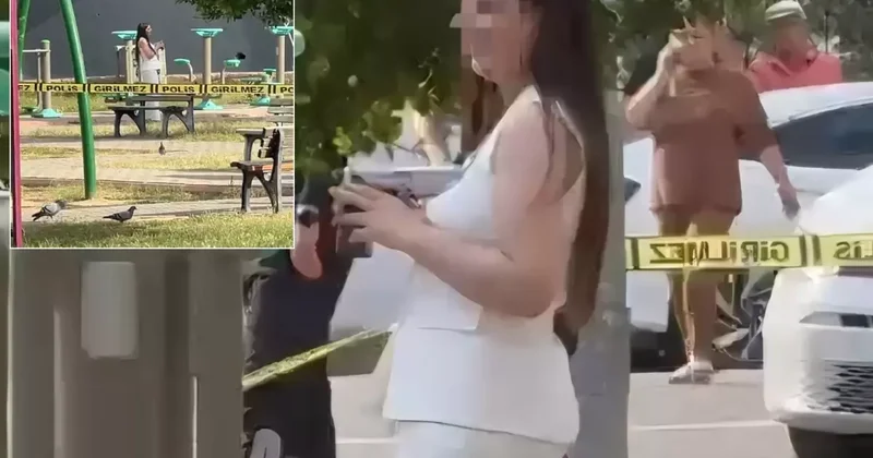 İnci öğretmenin kendini vurma anı kamerada