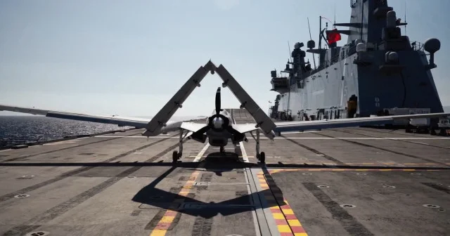 Bayraktar TB3 TCG Anadolu’ya tek seferde 14 sorti gerçekleştirdi VİDEO İZLE