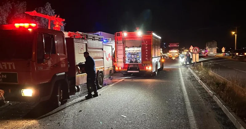 Balıkesir de zincirleme trafik kazası: 5 yaralı