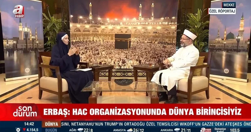Diyanet İşleri Başkanı Prof. Dr. Ali Erbaş: Hac organizasyonunda dünya birincisiyiz