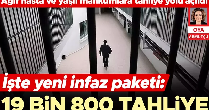 İşte yeni infaz paketi: 19 bin 800 tahliye