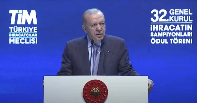 Cumhurbaşkanı Erdoğan İhracatın Şampiyonları Ödül Töreni nde konuşuyor: Yıl sonu 20 li rakamlar görmeyi bekliyoruz Gündem Haberleri