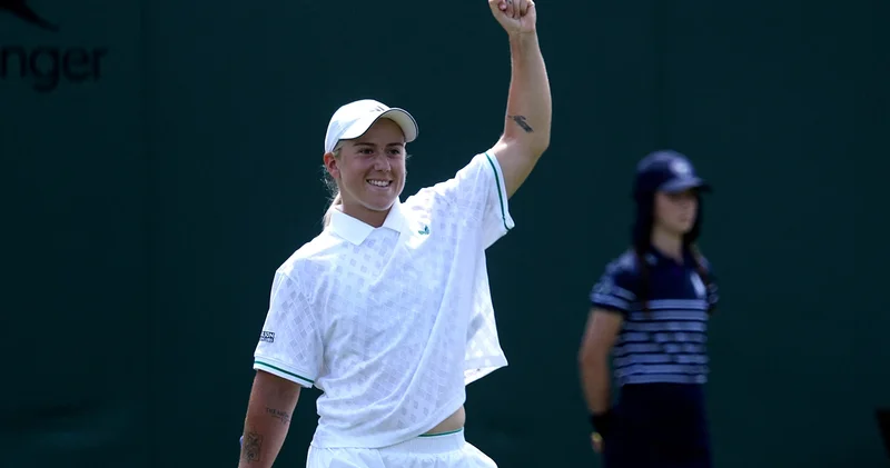 Türk asıllı tenisçi Sonay Kartal, Wimbledon da 2. tura yükseldi
