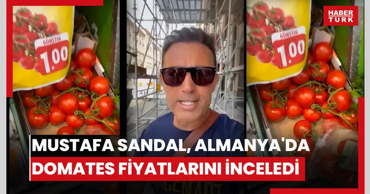 Mustafa Sandal, Almanya da domates fiyatlarını inceledi