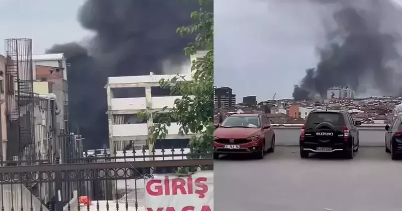 Bayrampaşa da iş yerinde yangın