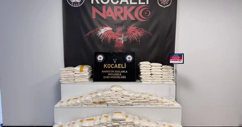 Kocaeli de 82 kilogram sentetik uyuşturucu ele geçirildi