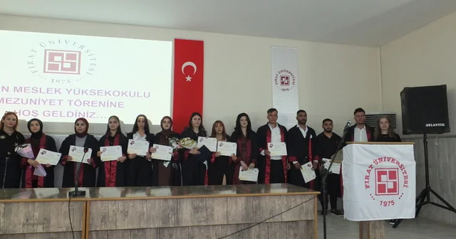FÜ Keban Meslek Yüksekokulunda Mezuniyet Töreni düzenlendi Elazığ Haberleri