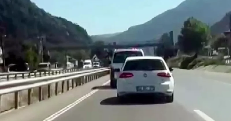 Sirenler çaldı, sürücü umursamadı! Orman yangınına giden ekibin zor anları
