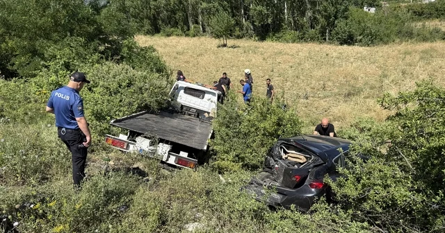 Seydişehir de çekici ile otomobilin çarpıştığı kazada 4 kişi yaralandı Konya Haberleri