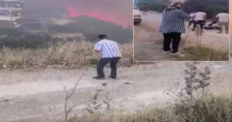 Hatay da yangın felaketini yaşıyor! Vatandaşların çığlıkları kulakları sağır etti
