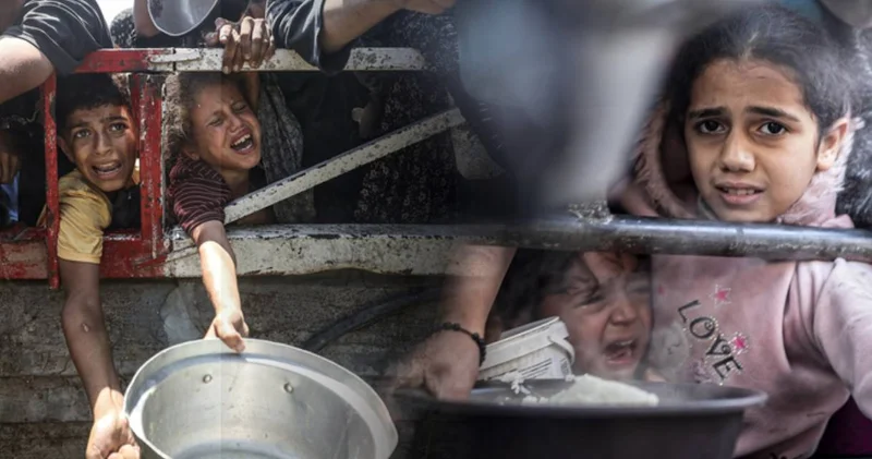 Gazze de son 24 saatte biri çocuk 7 kişi açlıktan öldü!