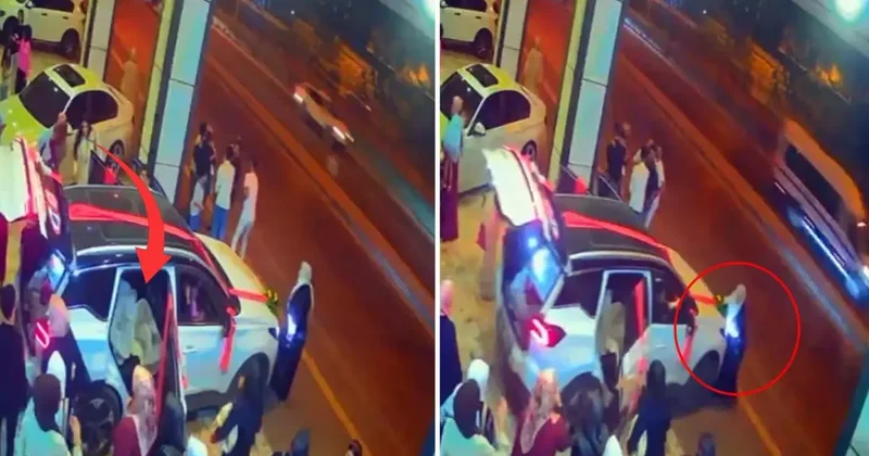 Düğün salonundan gelini alan damadın heyecanı pahalıya patladı