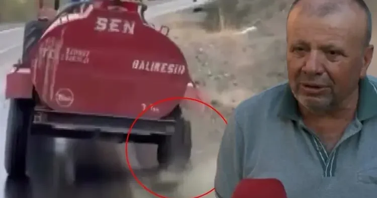 Bursa da patlak lastiğiyle yangına su taşımıştı! Çiftçiye anlamlı hediye Köyümün adına alıyorum