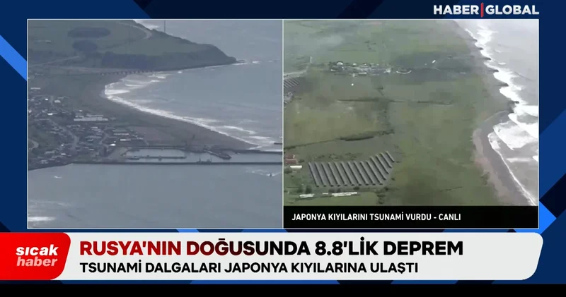 Rusya daki deprem sonrası Tsunami dalgaları Japonya ya ulaştı! Trump Hawaii yi uyardı