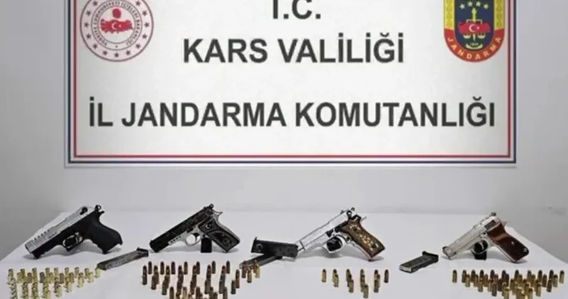 Kars ta silah ve mühimmat ele geçirildi