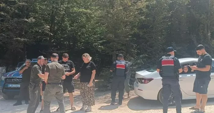 Gemlik te ormanlarda dronlu denetim