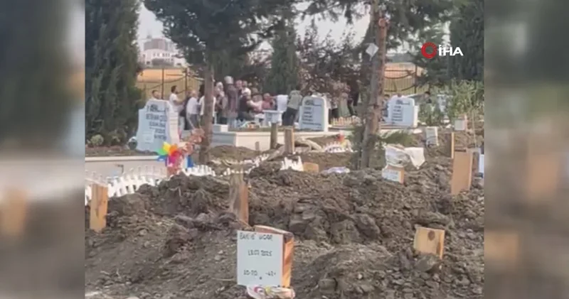 Mezarlıkta başlayan tartışma kavgaya dönüştü: O anlar kamerada
