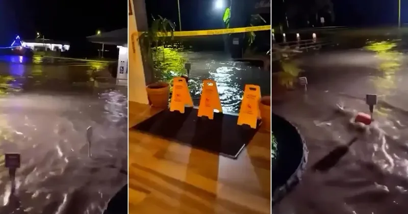 Tsunami dalgaları Hawaii ya ulaştı! İşte ilk görüntüler
