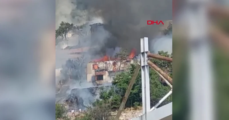 Ankara da gecekondu yangını diğer binalara sıçradı