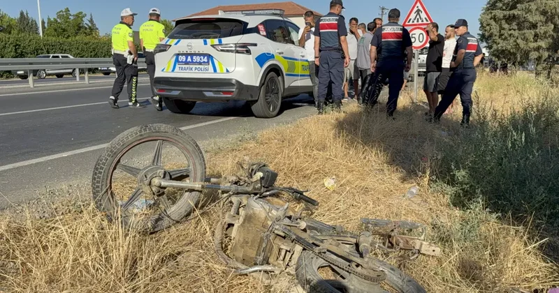 Aydın da şarampole devrilen motosikletin sürücüsü öldü