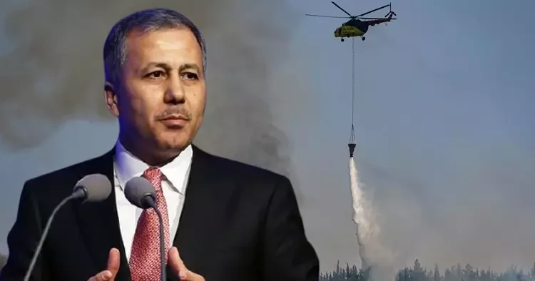 Bakan Yerlikaya orman yangınlarında 13 ilde 407 konutun hasarlı olduğunu açıkladı
