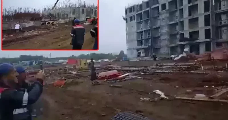 Bartınlı inşaat işçileri, Rusya da deprem anını görüntüledi