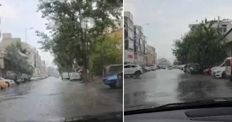 Kayseri Develi de sağanak etkili oldu
