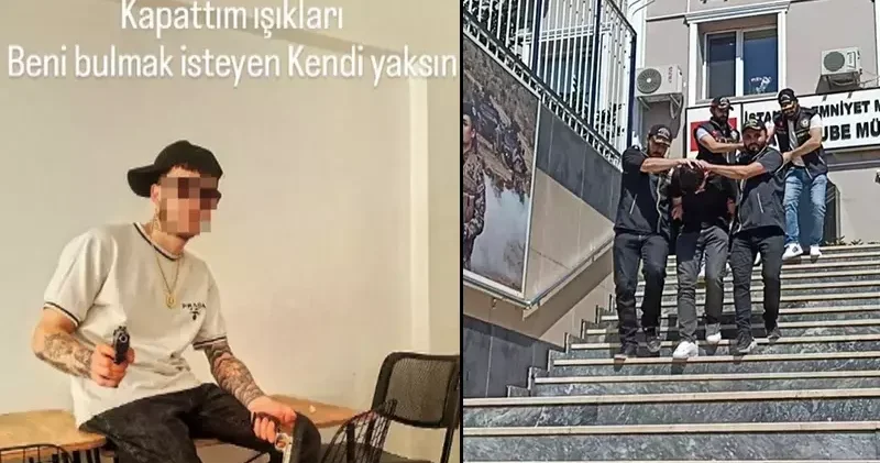 İş yeri kurşunlayıp Kapattım ışıkları beni bulmak isteyen yaksın paylaşımı yaptı; polis tarafından yakalandı