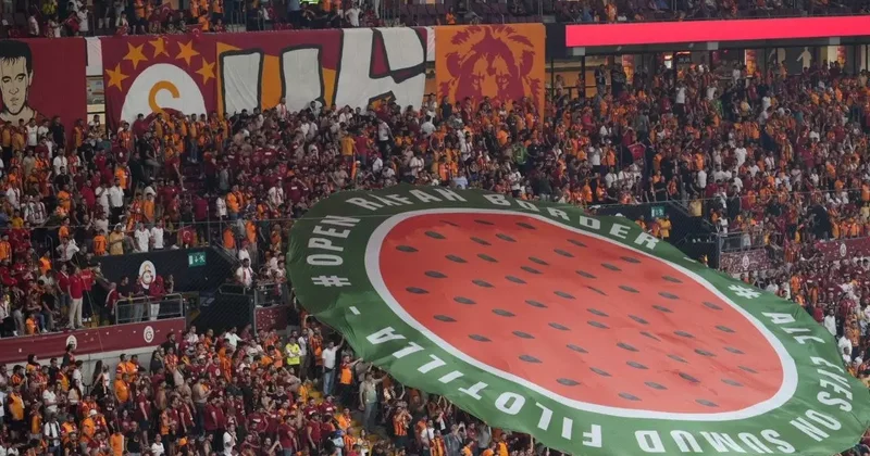 Galatasaray dan duygulandıran Filistin mesajı: Kapıları açın