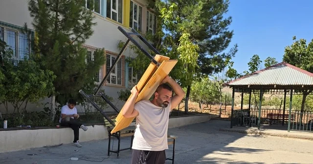 Siirt te müdür, öğretmen ve veliler okullarını yeni eğitim yılına hazırladı Siirt Haberleri