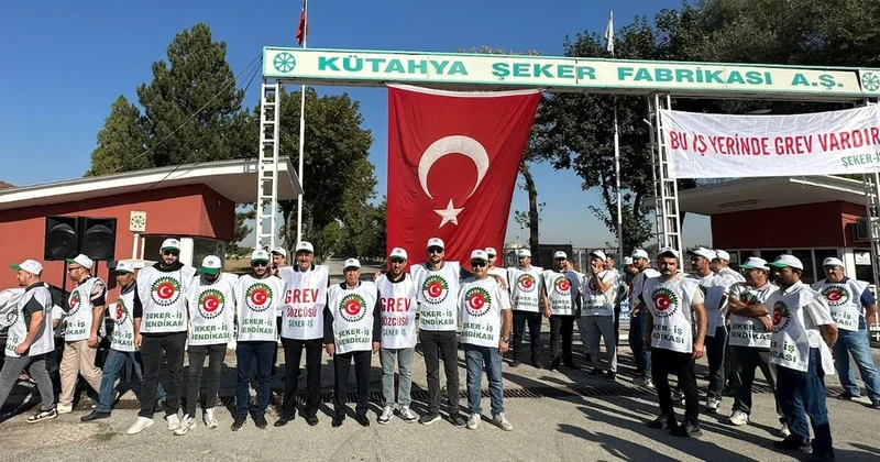 Kütahya Şeker Fabrikası işçileri bugün itibarıyla greve çıktı Sözcü Gazetesi