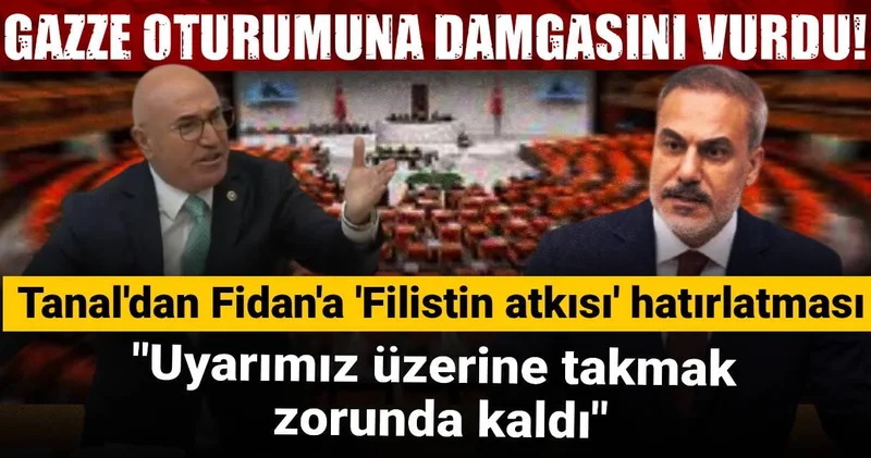 Tanal dan Fidan a Filistin atkısı hatırlatması: Uyarımız üzerine takmak zorunda kaldı