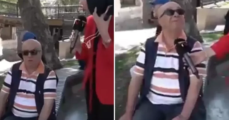 Muhabir baltayı taşa vurdu! Görme engelli vatandaşla diyaloğu şaşkınlık yarattı