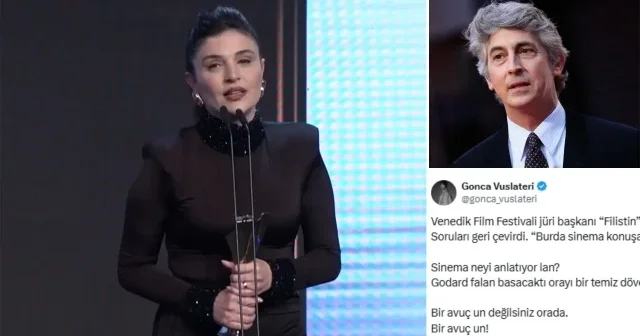 Ünlü oyuncu Gonca Vuslateri’den Venedik Film Festivali jüri başkanına: ‘Bir avuç un bile değilsiniz’ Gündem Haberleri