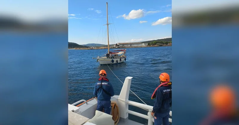 Çanakkale Boğaz sürüklenen teknedeki 2 kişi kurtarıldı