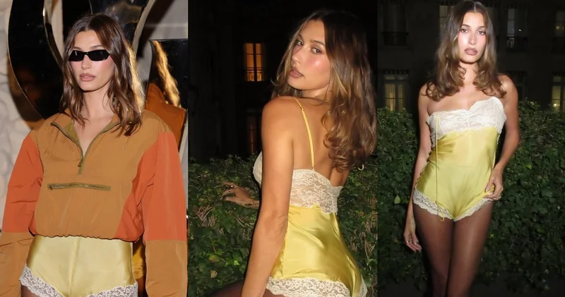 Hailey Bieber ın iç çamaşırını andıran kıyafeti şaşırttı magazin haberleri