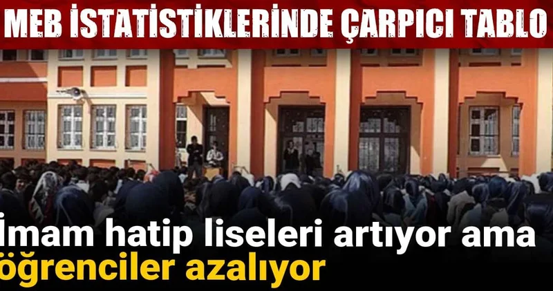 MEB istatistiklerinde çarpıcı tablo: İmam hatip liseleri artıyor ama öğrenciler azalıyor