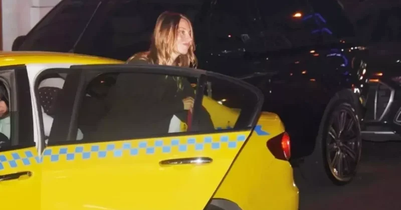 Tuba Ünsal taksiye bindi, mesafe krizi çıktı!
