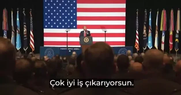 Trump, rütbeli askerleri şakayla karışık uyardı