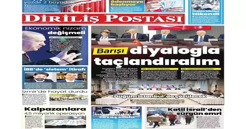 Erdoğan dan çağrı: Değişmeli! 31 Mayıs 2025 gazete manşetleri