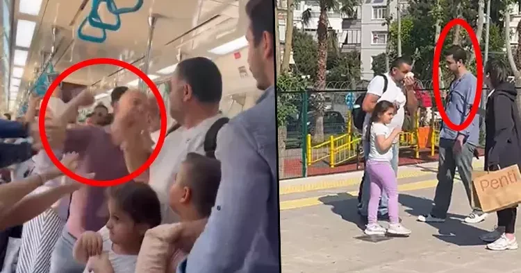 Sosyal medyada infial yaratan olay: İki çocuğunun yanında darbedildi